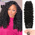 20 Inch Burmese Curly Crochet Hair Extensions for Black Women