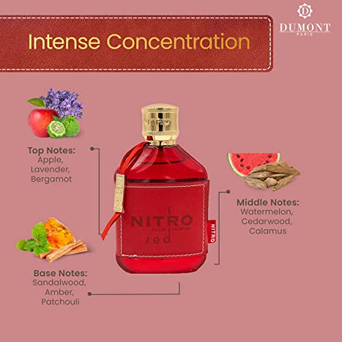 Dumont Nitro Red 3.4 oz Eau de Parfum for Men