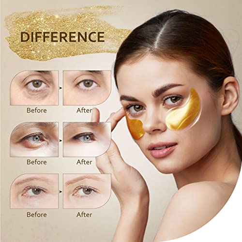 Taimand 24K Gold Under Eye Patches - 30 Pairs for Dark Circles