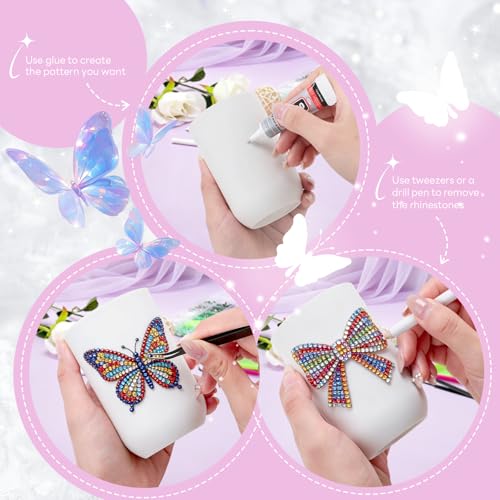 40,000 Pcs Rhinestone Bedazzling Kit with Glue & Tools