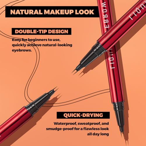 Microblading Eyebrow Pencil with Hair-Like Strokes - Waterproof