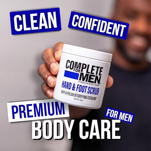 COMPLETE FOR MEN Exfoliating Hand & Foot Sugar Scrub for Dry Skin
