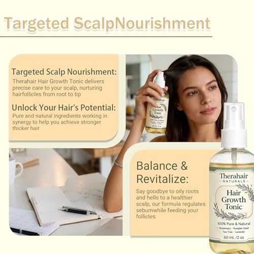 Therahair Hair Growth Serum with Rosemary & Pumpkin Seed, 60ml