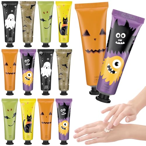 Halloween Hand Cream Gift Set - 12 Mini Lotions with 6 Scents