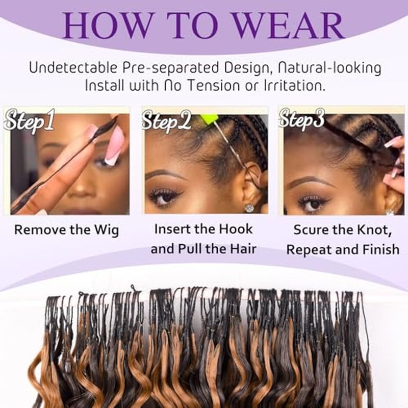18 Inch Deep Wave Feather Crochet Hair - 100 Strands for Black Women