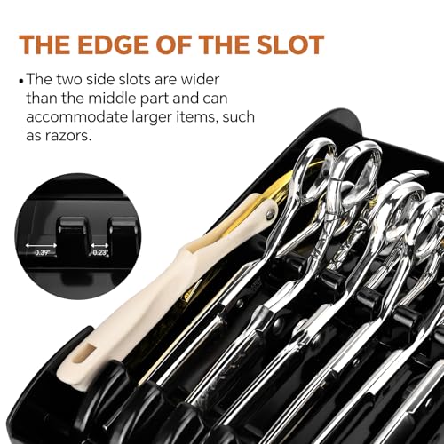 Salon Scissors Holder Rack - 8-Pair Barber Organizer