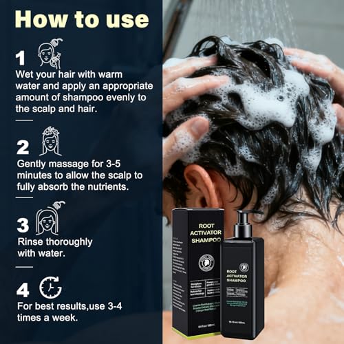 Root Activator Hair Growth Shampoo for Men 10.1 fl oz