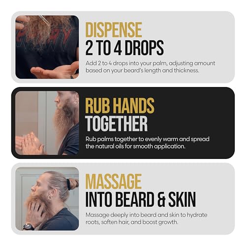 The Beard Struggle Night Liquid Elixir Beard Oil - Platinum Collection - Aesir's Triumph (1.35 Fl oz) - Beard Oil for Men - Natural Blend for Softens, Moisturizing, & Healthier Beard Growth