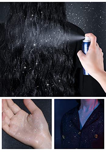 Body Glitter Spray - 2 Pcs Festival & Party Shimmer Makeup