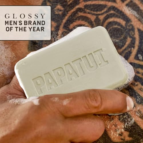 Papatui by Dwayne Johnson Enriching Bar Soap for Men | Hydrating Daily Cleanser | Moisturizes with Mango Butter and Avocado Oil | Cedar Sport | 7oz