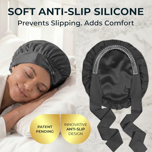 Mulberry Silk Bonnet for Sleeping – 19 Momme with Anti-Slip Edge