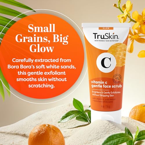 TruSkin Vitamin C Brightening Face Scrub, 4 fl oz