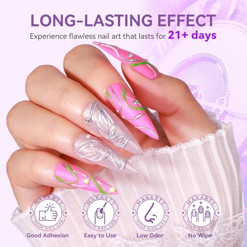 Makartt 3D Gel Nail Art - Clear Sculpting Gel for Nail Designs