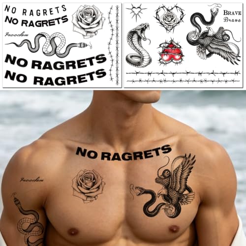 Waterproof Temporary Tattoos - 200+ Designs Floral Butterflies