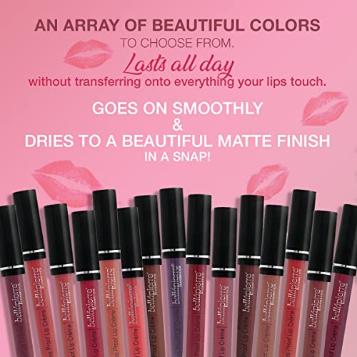 Bellapierre Kiss Proof Lip Crème Matte Liquid Lipstick - Antique Pink