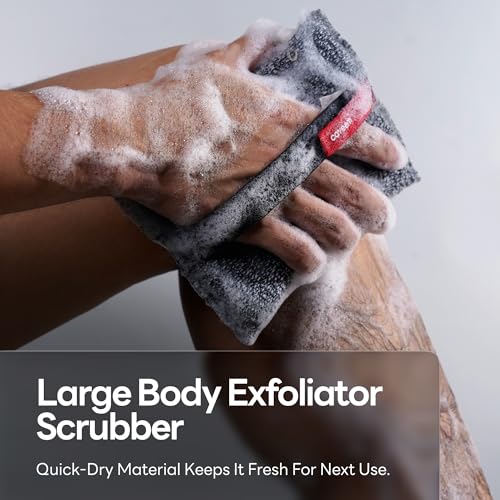 Caveem Exfoliating Body Scrubber Sponge, 2 Pack