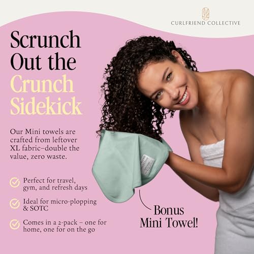 Cotton Cloud Hair Towel Duo - XL + Mini for Curly Hair
