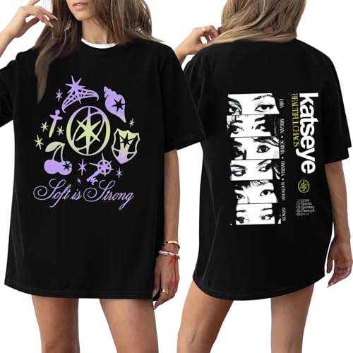 Katseye Graphic Tee Crewneck Short Sleeve Women's Shirt