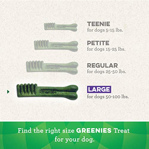 Greenies Original Large Natural Dental Care Dog Treats, 54 oz. Pack (34 Treats)