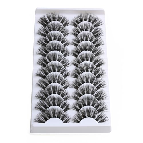 SUNWELL 18mm Mink Lashes 8D Fluffy Cat Eye - 10 Pairs