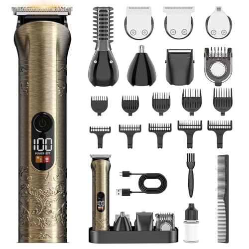 Solati Professional Beard Trimmer Kit - Waterproof Hair Clipper for Men