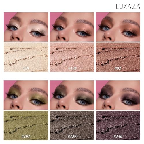 LUXAZA PRO 6-Piece Cream Eyeshadow Stick Set with Brush