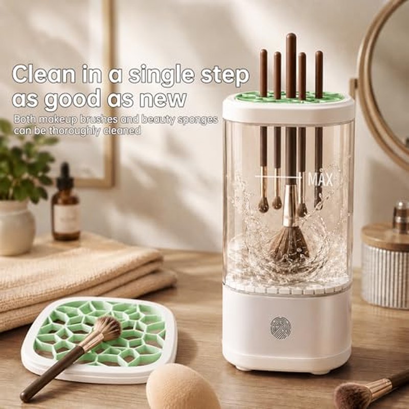 Electric Makeup Brush Cleaner Machine with Dryer