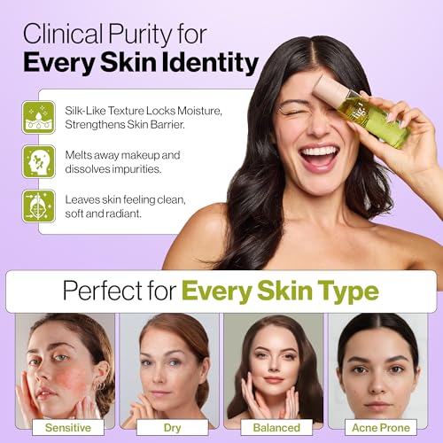 Fig.1 Micellar Oil Cleanser - Makeup Remover with Squalane & Grapeseed Oil 3.4oz