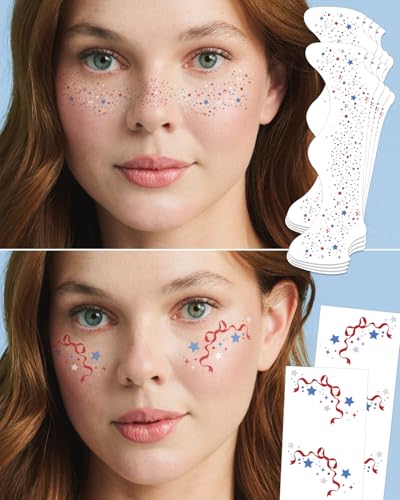 xo, Fetti Fourth of July Freckle Tattoos - 16 Pc