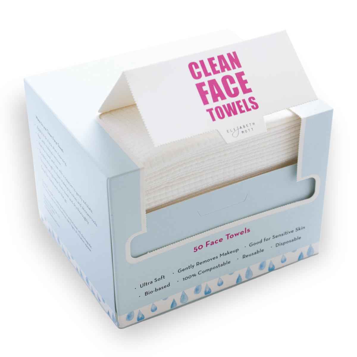 Elizabeth Mott - Thank Me Later Blurring Face Primer (30g) and Thank Me Later Clean Face Towels - Cruelty Free - (2-Pack Bundle)