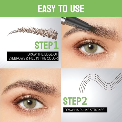 4-Tip Micro-Fork Brow Pen - Waterproof Liquid Eyebrow Liner