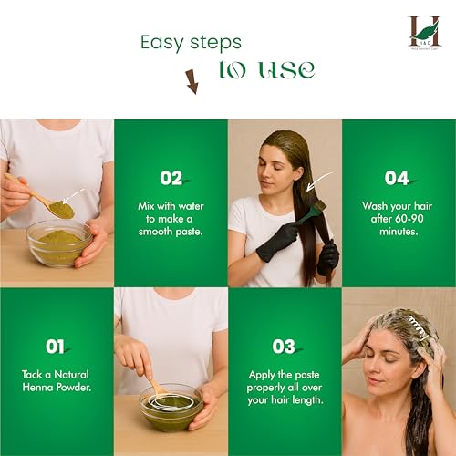 H&C 100% Natural Henna Powder 227g for Hair Color