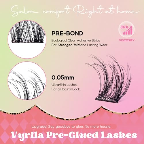 Self Adhesive Lash Clusters - D Curl Wispy Reusable Lashes