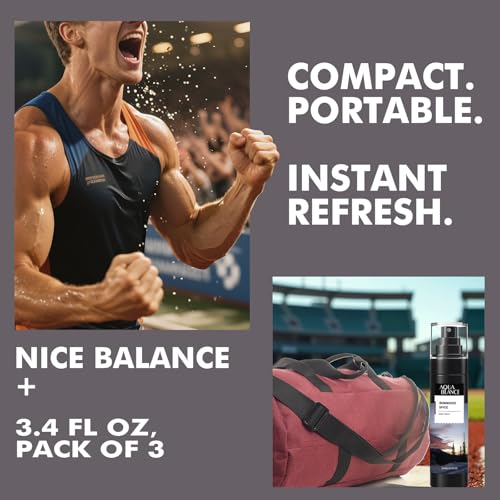 AQUA BLANCE Men's Body Spray Variety Pack - 3.4 Oz Each