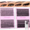 Lash Clusters Kit 30D-80D Wispy Eyelash Extensions 8-16mm 456Pcs
