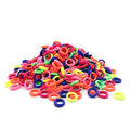 100 Pcs No-Crease Baby Girls Hair Ties - Multicolor Ponytail Holders