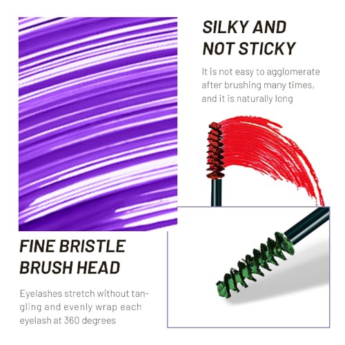 Colored Mascara Set 6-Pack - Waterproof Volumizing Lash