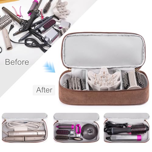 Hair Tool Travel Organizer Case with Detachable Dividers