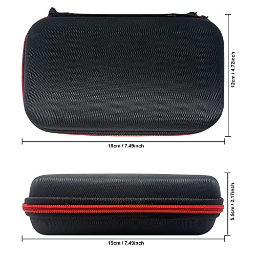INVODA Travel Shaver Case Compatible with Philips Norelco QP2724/90 Trimmer Waterproof Hard Portable Storage Box for QP2520/90 QP2630/72 QP2724/70 QP2834/70 Shaver (Black-Red)