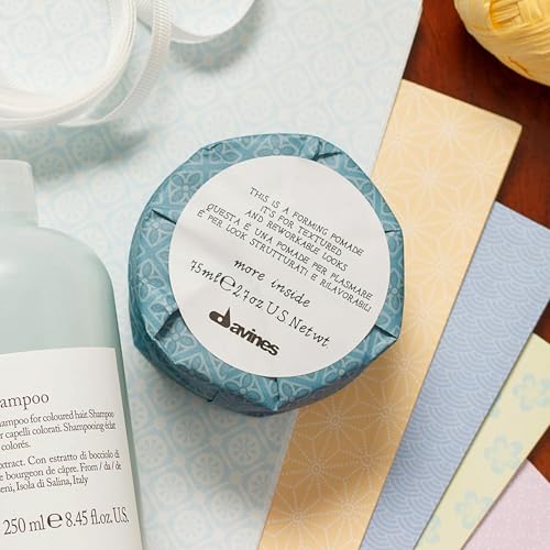 Davines This Is A Forming Pomade, Medium Hold Structure & Workability - Lightweight Formula for Short Hair Styling - Natural Shine & Memory Effect, 2.54 Fl Oz