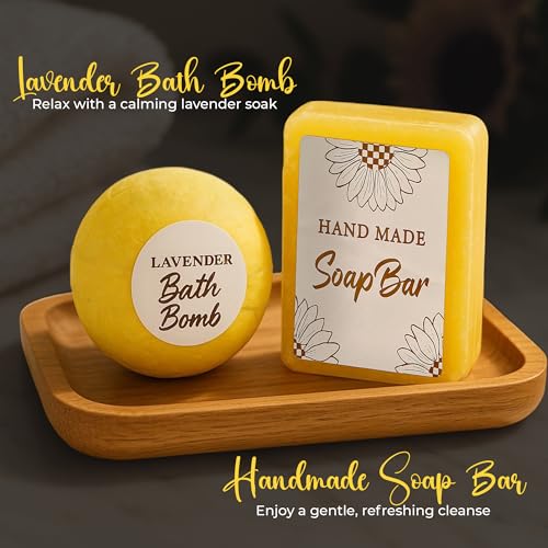Andlane Sunflower Gifts for Women - Unique Gift Basket Set - Birthday Gifts for Women, Best Friend, or Sister - Sunshine Box Care Package, Get Well Soon, Thinking of You, Friendship Basket 18Pcs Large