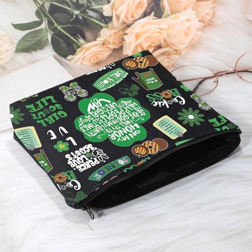 POFULL Girl Troop Leader Cosmetic Bag Adventure Lover Squad Gift