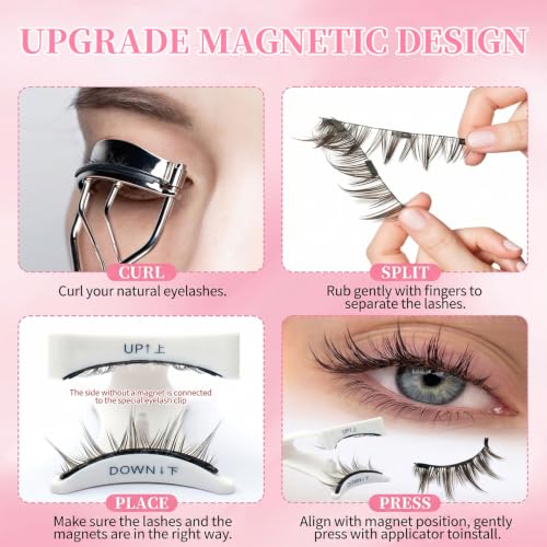 Magnetic Lashes with Applicator - No Glue Reusable Eyelashes
