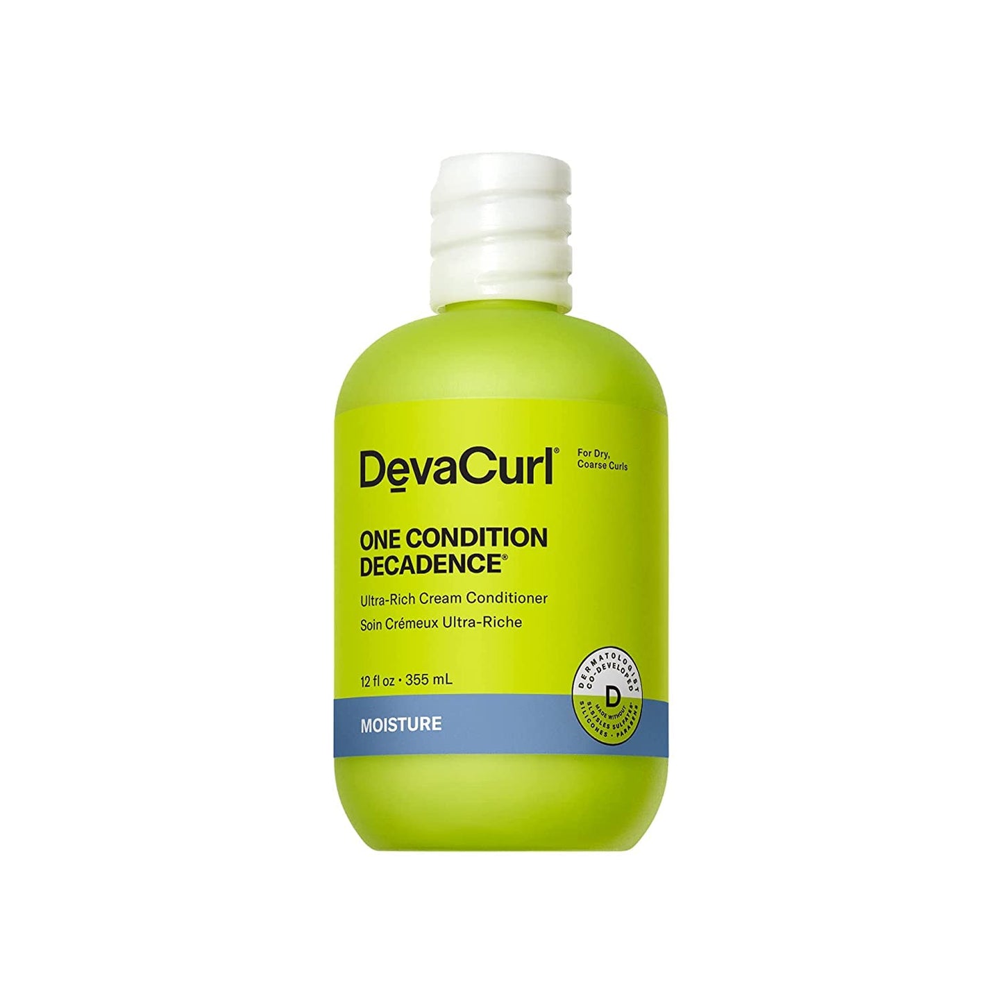 DevaCurl One Condition Decadence Ultra-Rich Cream Conditioner, Green Oasis, 12 fl. oz.