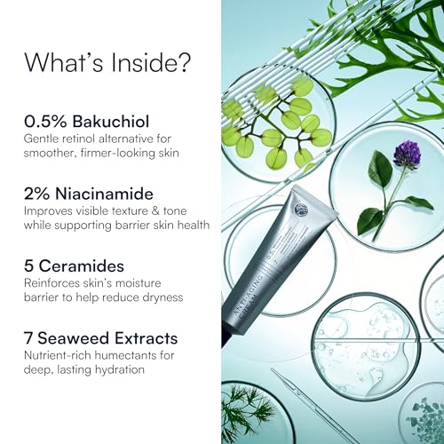 Anti-Aging Korean Face Cream with Bakuchiol & Niacinamide - Sensitive Skin Moisturizer