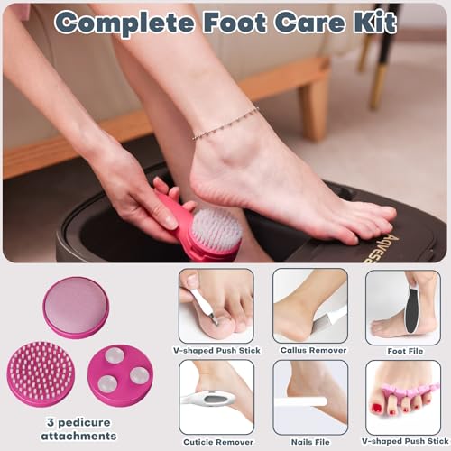Collapsible Foot Spa Bath Massager with Heat & Bubbles