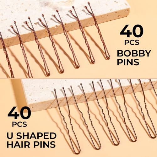 Hair Bun Maker Kit - 200 Piece Set with Donuts, Pins & Nets