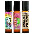 Frankie & Myrrh Patchouli Essential Oil Roll On Perfume Trio | Natural Coconut Oil Roll On Pack of 3 | Vanilla, Grapefruit, Dark Aged Patchouli