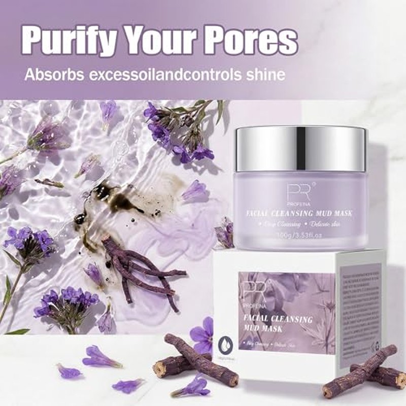 Non-Drying Clay Face Mask for Oily & Sensitive Skin, 4.23 Oz