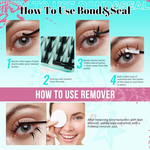 Lash Clusters Kit 160PCS Manga Eyelashes C-Curl 10-18mm